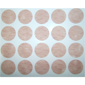 Adesivo de Papel Circular Hipoalergénico Transpirável 24 mm (120 unidades)