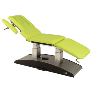 Marquesa elétrica Ecopostural: Três corpos com sistema hidráulico de respaldo e cabeça de até 100º de inclinação (62x198 cm)