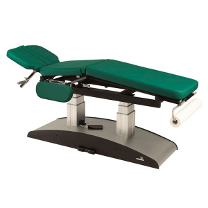 Marquesa elétrica Ecopostural: Elevação vertical com duas colunas, três corpos com reposabrazos e cabeça inclinable 70º (50x198 cm)