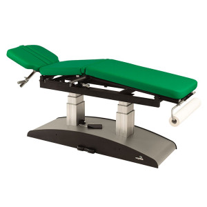 Marquesa elétrica Ecopostural: Elevação vertical com duas colunas, três corpos e cabeça inclinable 70º (50x198 cm)