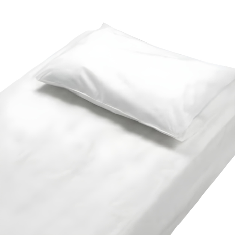 Kit de cama/albergue de Polipropileno 20g: Lençól Ajustable + Cobre Travesseiro