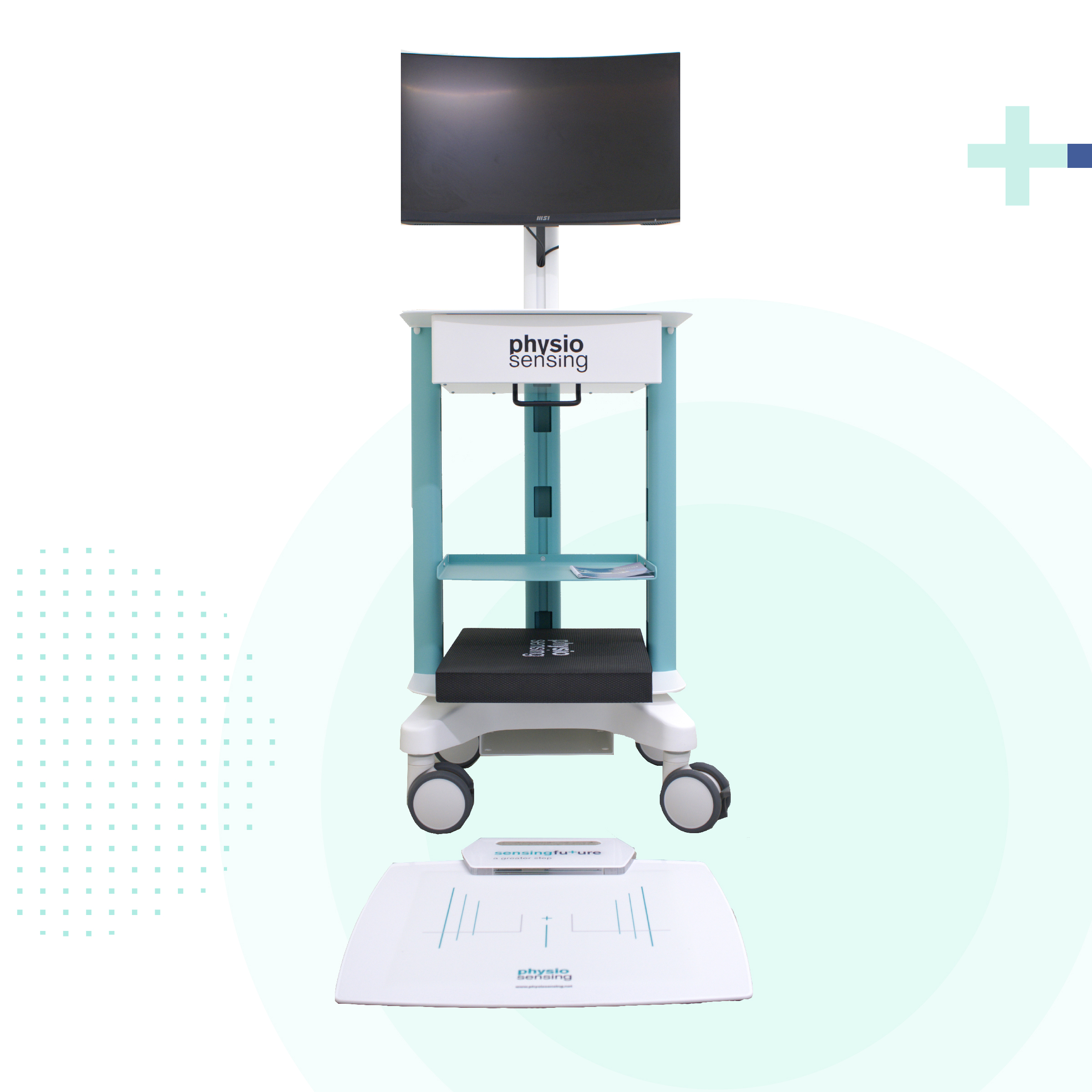 Unidade de valoração e recuperação do equilíbrio Physiosensing Rehab III. Neurorehabilitación, Posturografía e reabilitação fisica