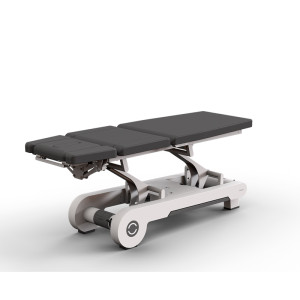 Marquesa elétrica de gama alta Naggura N Run5S EVO: três corpos, dois motores, cabecero curto, pulsador lateral para acomodar as posições de