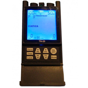 Eletroestimulador TN-23 (Tens + Ems): Tens com 12 programas sequenciais mais EMS com programa universal