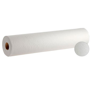 Rolo de papel para marquesa, gofrado, natural, uma capa (seis unidades)