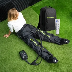 Botas de Presoterapia de Alto Rendimento HighFly Pró + mochila + 1 Creme Kinefis Cirkalia Profissional 200ml de PRESENTE