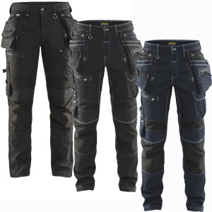 Blåklåder Blåkläder 1990 Håndværker Buks Stretch X1900 / Håndværker Arbejdsbuks Stretch X1900 - C46 - Sort