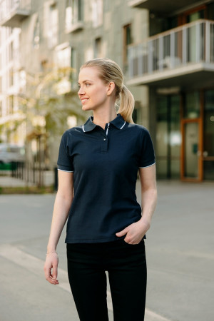You Brands 3470 Altea / Tennisskjorte / Skjorte Sort/rød M