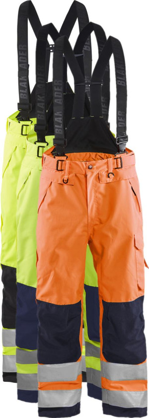 Blåklåder Blåkläder 1867 High Vis Skalbuks / High Vis Skalbuks - C46 - High Vis Orange/marineblå