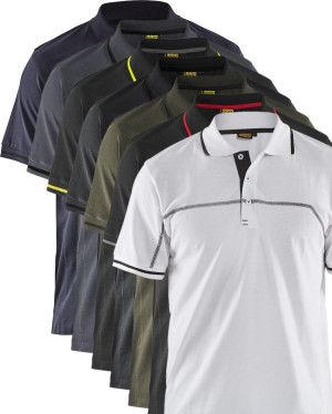 Blåklåder Blåkläder 3389 Poloshirt / Poloshirt - M - Mellemgrå/sort