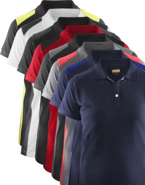 Blåklåder Blåkläder 3390 Dame Poloshirt / Dame Poloshirt - S - Sort/high Vis Gul
