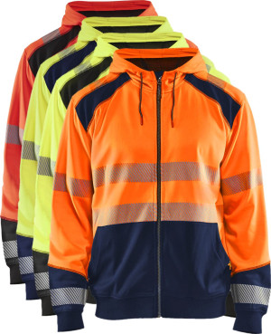 Blåklåder Blåkläder 3546 High Vis Hættetrøje / High Vis Hættetrøje - 2xl - High Vis Orange/marineblå
