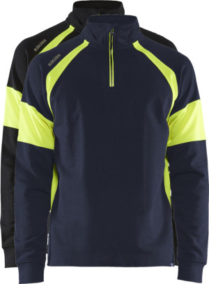 Blåklåder Blåkläder 3550 Visible Sweatshirt / Visible Sweatshirt - L - Sort/high Vis Gul