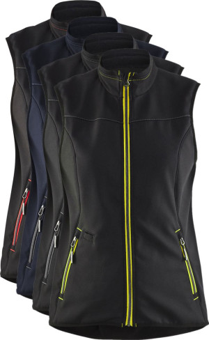 Blåklåder Blåkläder 3851 Dame Softshell Vest / Dame Softshell Vest - Xl - Sort/mørk Grå