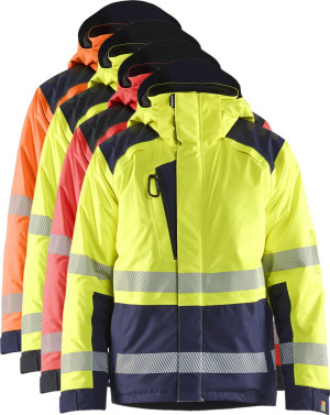 Blåklåder Blåkläder 4455 High Vis Vinterjakke / High Vis Vinterjakke - 4xl - High Vis Gul/marineblå