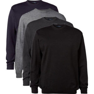 Cc55 50145 Copenhagen Pullover O Neck Herre Charcoal Melange Xl