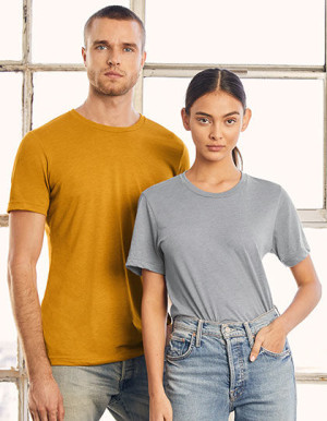 Bella + Canvas Canvas Cv3413 M Hvid Fleck Triblend (Heather) Farve