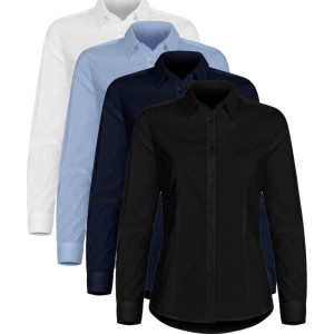 Clique 27961 Stretch Shirt Ls Lady Dark Navy Xs