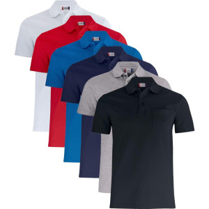 Clique 28255 Basic Polo Pocket Rød 2xl
