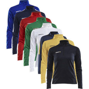 Craft 1905625 Progress Halfzip Ls Tee Wmn Kvinde / Træningstrøje / Sportstrøje / Trøje Club Cobolt/white L
