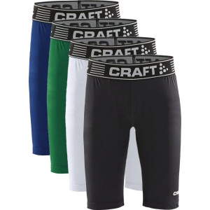Craft 1906862 Pro Control Compression Short Tights Jr Børn / Sports Tights / Tights Team Green 122/128