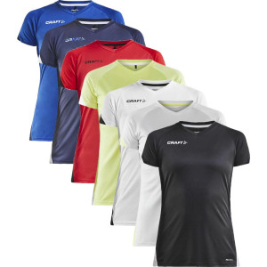 Craft 1908229 Pro Control Impact Ss Tee W Kvinde / Sports T-Shirt / T-Shirt Giallo-White L