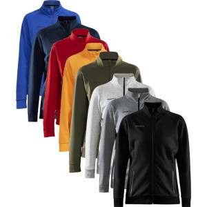 Craft 1910627 Core Soul Full Zip Jacket W Kvinde / Sportsjakke Dk Grey Melange Xs