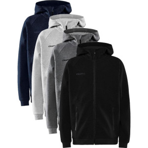 Craft 1910896 Core Soul Full Zip Hood Jr Børn / Sportstaske / Taske Black 158/164