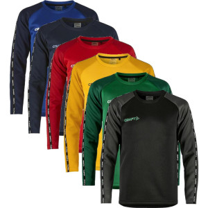 Craft 1912736 Squad 2.0 Crewneck Jr Børn / Træningstrøje / Sportstrøje / Trøje Team Green/ivy 158/164