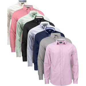 Cutter & Buck 352400 Belfair Oxford Shirt Men'S Grey Xl