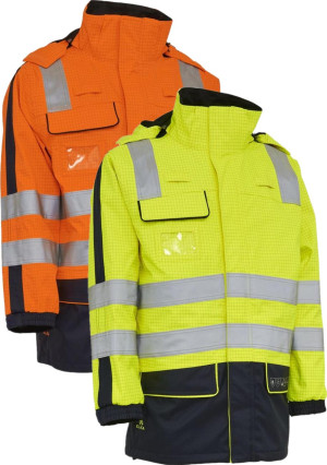Elka 086060r Securetech Multinorm Lysbue Arc Jakke Fluorescerende Orange/marine M