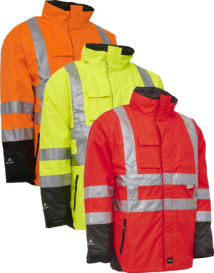 Elka 086100r Visible Xtreme 2-I-1 Jakke Fluorescerende Orange/sort 2xl