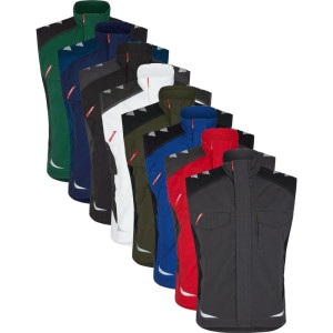 Engel 5810-254 Galaxy Servicevest / Arbejdsvest Surfer Blue/sort 4xl