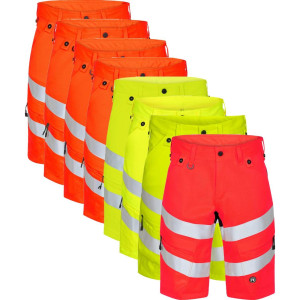 Engel 6546-314 Safety Shorts / Arbejdsshorts Rød/sort 84