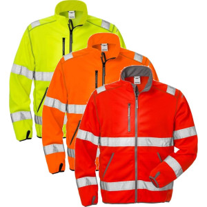 Fristads 101006 Hi Vis Softshelljakke Kl. 3 4840 / Arbejdsjakke Hi-Vis Orange L
