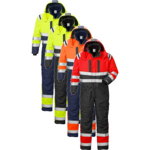 Fristads 119627 Hi Vis Airtech® Vinter Kedeldragt Kl.3 8015 / Arbejdskedeldragt Hi-Vis Orange/marine S