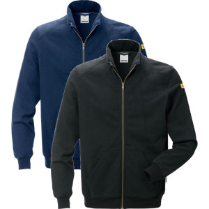 Fristads 121675 Esd Sweat Jakke 4080 / Arbejdsjakke Sort 3xl