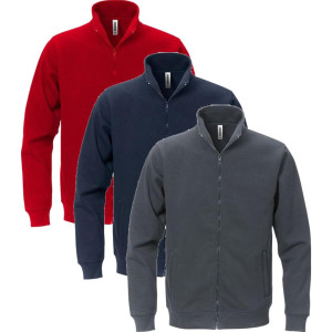 Fristads 122215 Sweatshirt Med Gennemlyn / Arbejdstrøje Mørkegrå L