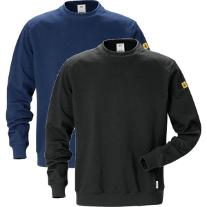 Fristads 125037 Esd Sweatshirt 7083 / Arbejdstrøje Mørk Marine 3xl