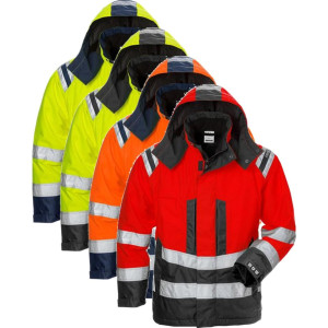 Fristads 126547 Hi Vis Airtech® Vinterjakke Dame Kl.3 4037 Gtt / Arbejdsjakke Hi-Vis Gul/marine M