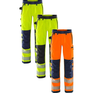 Fristads 134189 Hivis Green Stretchbukser Klasse 2 2645 Gstp / Arbejdsbukser Hi-Vis Orange/marine D104
