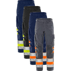 Fristads 134271 Hivis Green Bukser Kl.1 2668 Gplu / Arbejdsbukser Hi-Vis Gul/marine C66