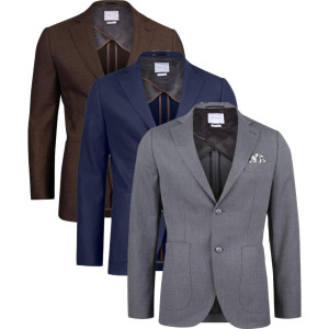 J. Harvest & Frost 2963001 Club Blazer 30 Herre Grey Melange 44