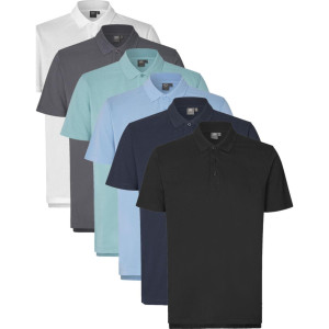 Id Identity 0556 Ease Poloshirt   Lyocell-Lys Blå-S