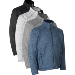 ID Identity Id 0847 Zip-N-Mix Fleece   Melange-Navy Melange-4xl