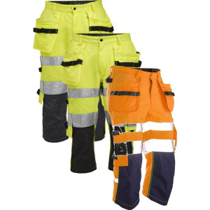 Jobman 2217 Piratshorts Hi-Vis Yellow / Navy C50