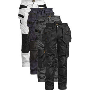 Jobman 2326 Håndværkerbukser Stretch White / Black C48