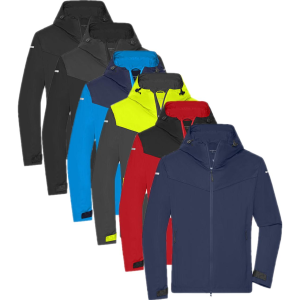 James & Nicolson James & Nicholson Jn1180 Men´s Allweather Jacket Carbon / Bright Yellow Xl