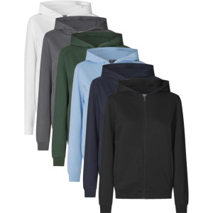 Pro Wear 0389 Care Sweatshirt   Hoodie   Zip   Dame-Flaskegrøn-M