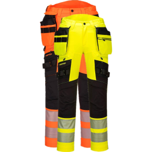 Portwest Dx442 Dx4 Hi-Vis Bukser Med Hængelommer 40 Orange/sort